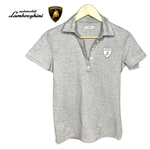 Lamborghini Polo Shirt light grey size S - Picture 1 of 8